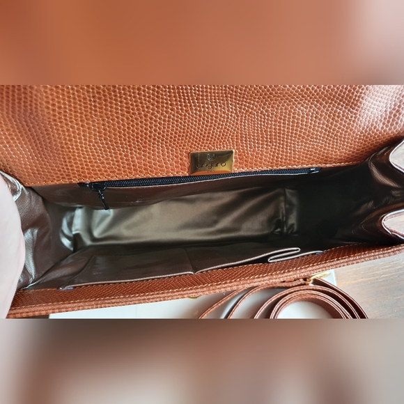 UNUSED Emanuel Ungaro Paris Brown Leather Bag - Picture 5 of 8